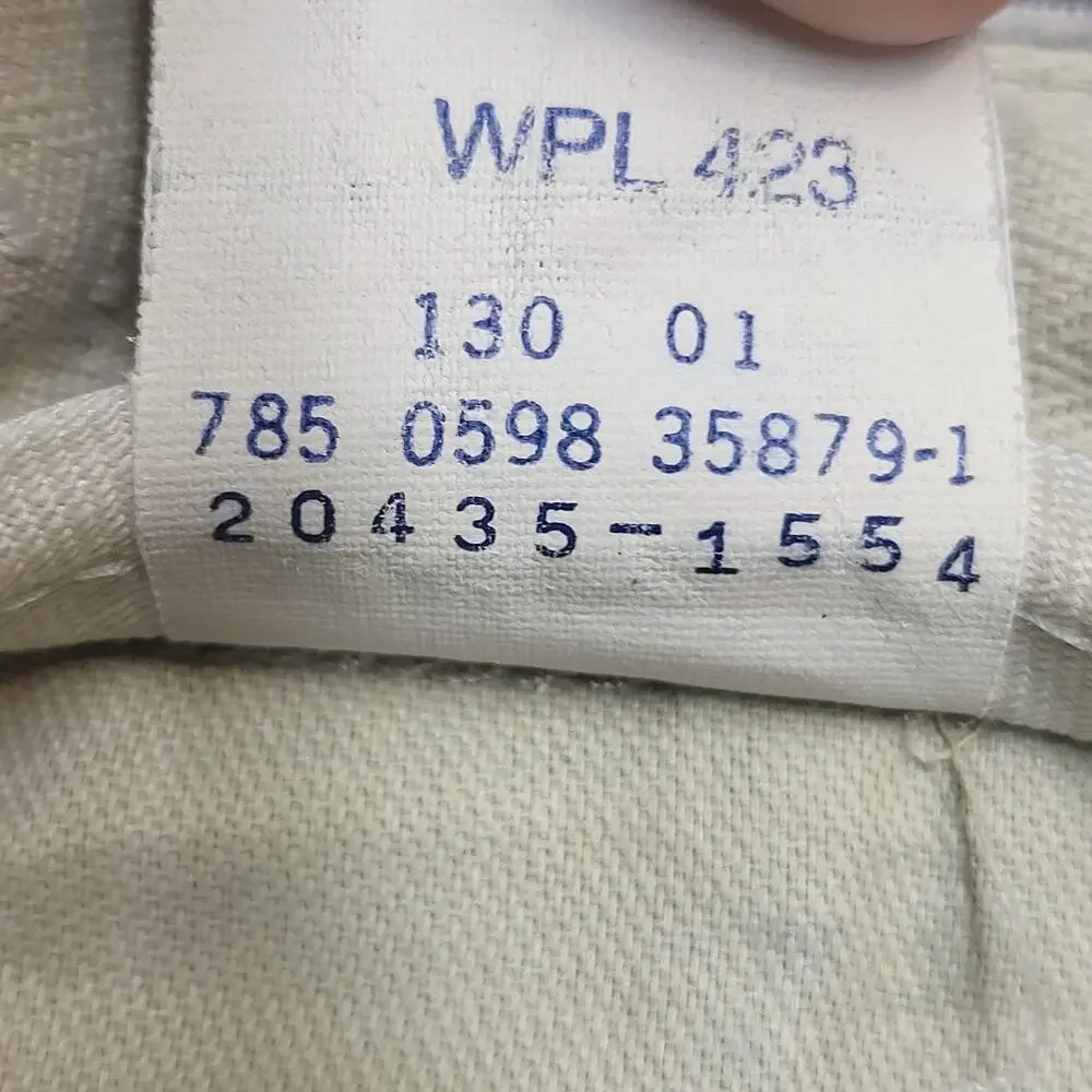 Vintage Dockers Pants Mens 32x32 Gray Corduroy Khakis Flat Front Straight Chino - Picture 5 of 12